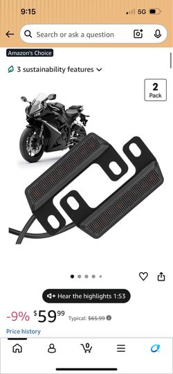 Motorcycle brake lights