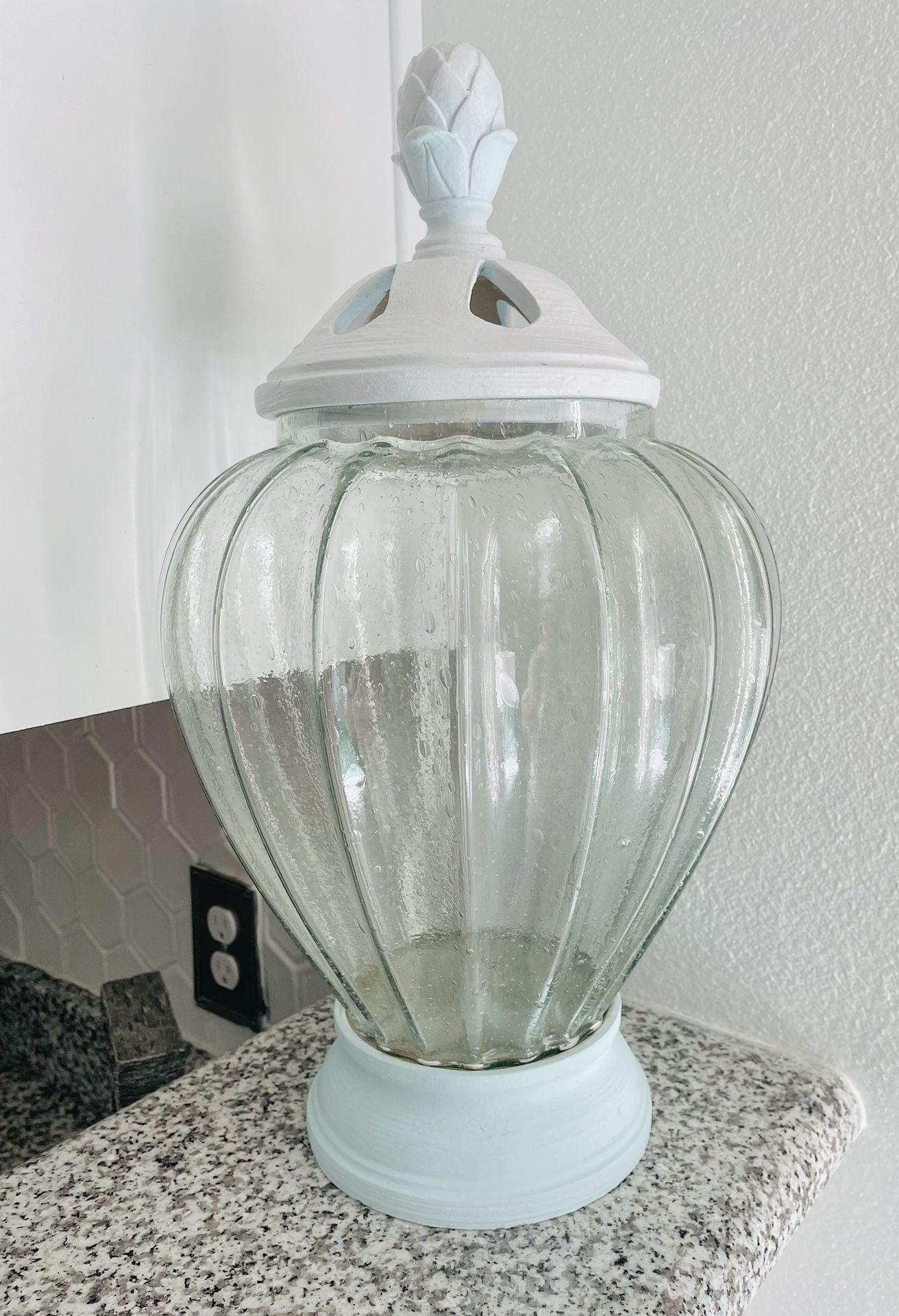 Gorgeous Shabby Chic Apothecary Jar