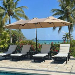 Néw patio umbrella with stand