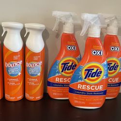 Bounce/tide Stain Remover 6packs $27