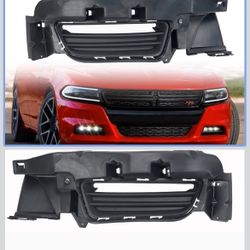 ApplianPar Front Left and Right Fog Light Bezel Trim Cover for Dodge Charger 2015-2021 Driver Passenger Side, (contact info removed)8AA