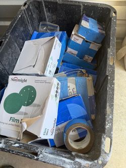 Tub full of Sand paper