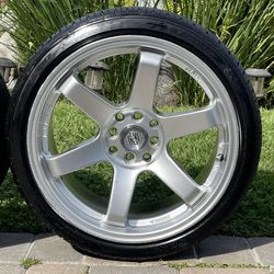 Universal 4 Lug Nut Rims & NEW TIRES/ Universal Rines & LLANTAS NUEVAS De 4 birlos