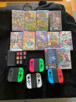 Nintendo switch Games and Joystick
