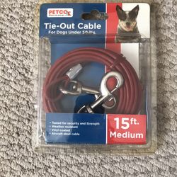 Tie Out Cable For Dogs Under 50lb