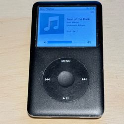 iPod Model:A1238 6thGEN 80GB Blk Tested Good Battery 12-14hr w/13417Songs-Charge