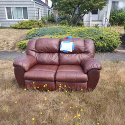 Free Faux Leather Couch Loveseat Recliner
