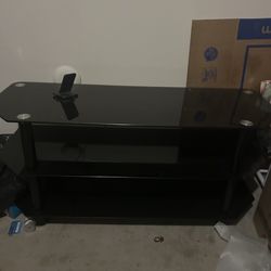 Black tv console