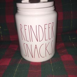 Rae Dunn REINDEER SNACKS Canister From 2016‼️