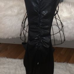 Black Snake Skin One Piece