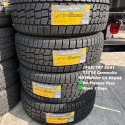 275/65R18 LT Land Golden All Terrain New Set of Tires Installed and Balanced Set de Llantas Nuevas Instaladas y Balanceadas