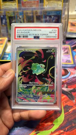 Pokémon bulbasaur Stamped PSA 8