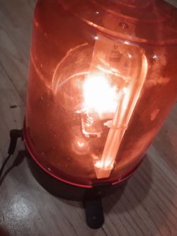 Ember colored strobe light
