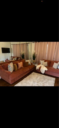 Couches Burnt Orangeish
