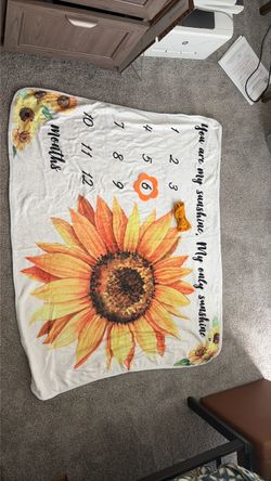 Baby month blanket