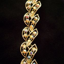 Vintage Aurora Rhinestone Bracelet