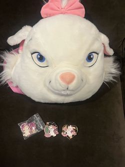Disney Marie Plush Packpack & Pins