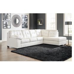2 piece leather  couch