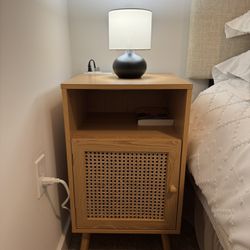 Nightstand + Lamp