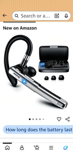Bluetooth Ear Hook Headset with Charging Case
