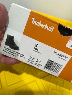Size 5c toddler timberlands black brand new never worn