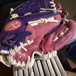 Left handed baseball mitt