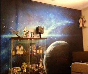 GALAXY, EARTH, WALL MURAL (50% OFF SALE)