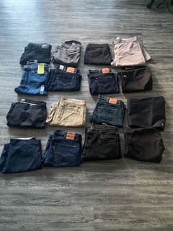 Bulk Lot of Men's Pants – Levi's, Dickies & More