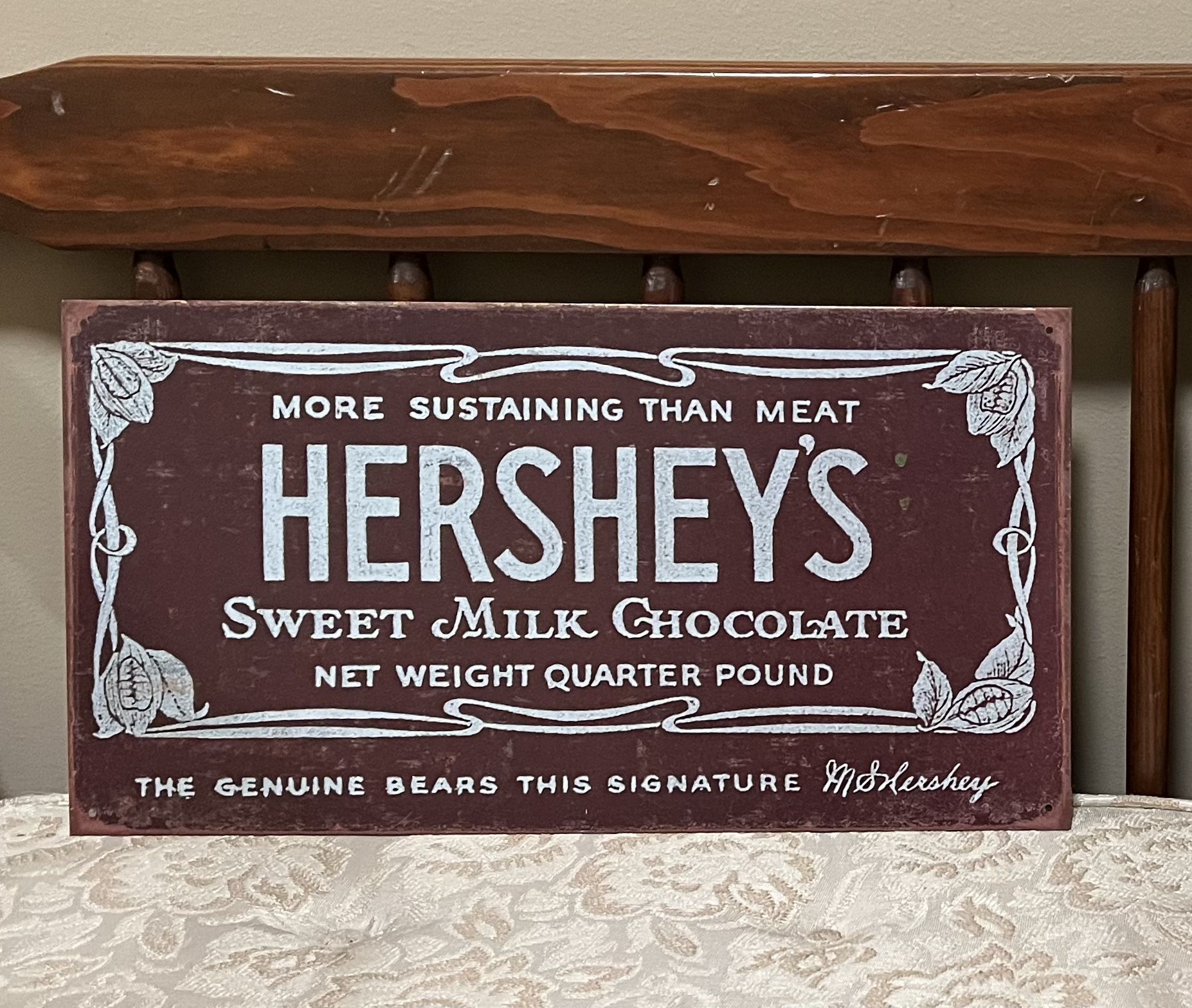HERSHEYS Chocolate Tin Sign