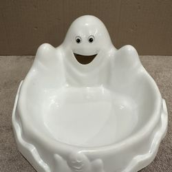 Vintage Halloween Friendly Ghost Candy Bowl.