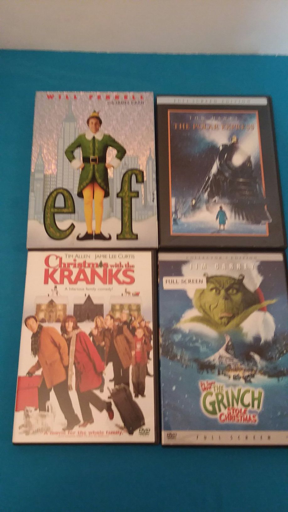 Pre-owned lot of 4 DVD Christmas movies