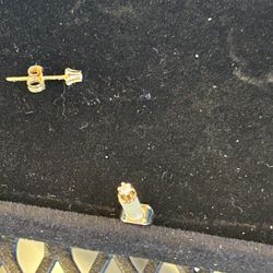 Diamond Earrings Yellow 14K Gold