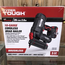 Hyper Tough Cordless Brad Nailer 