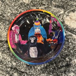 gorilla tag plate and napkin set