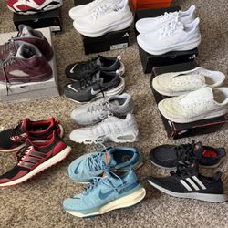 (11) Pairs New & Used Jordan Nike Adidas Sz.13 & Sz12.5