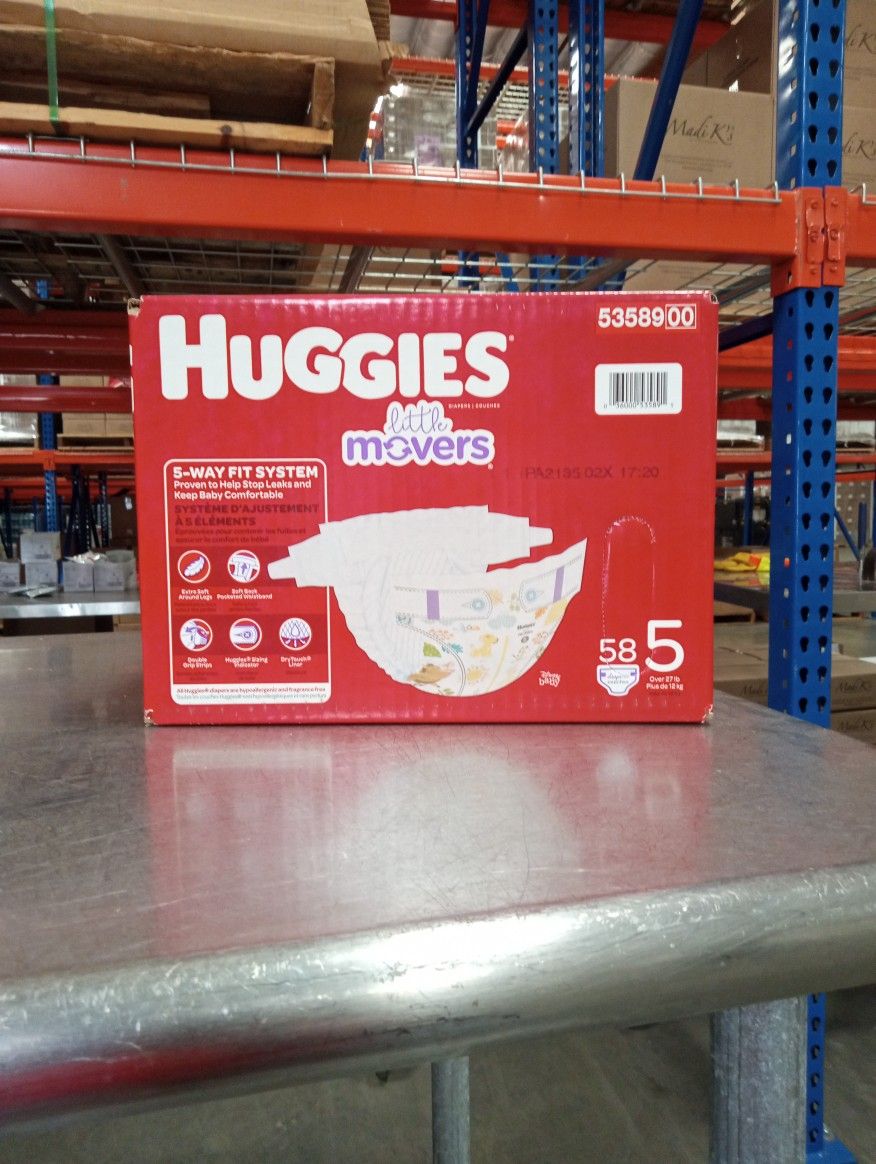 Huggies Little Movers Size 5 58 Count