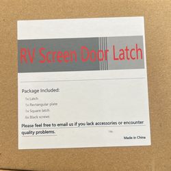Rv Screen Door Latch