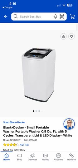 Washer, mini black decker