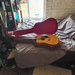 1970s Used Takamine F-400 Dreadnought 12 String with Original Hard Shell Case Vintage