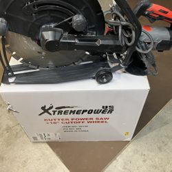 Xtremepower Cutter Power Saw 16 Inch Cut Off Wheel  New Used Only For One Cut. Cash Only Price Is Firm.