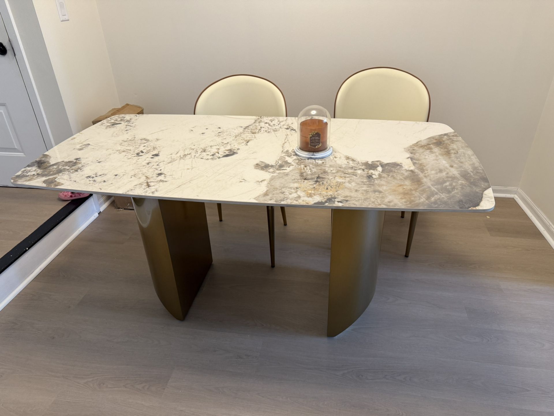 Brand New In Box Marble dining Table