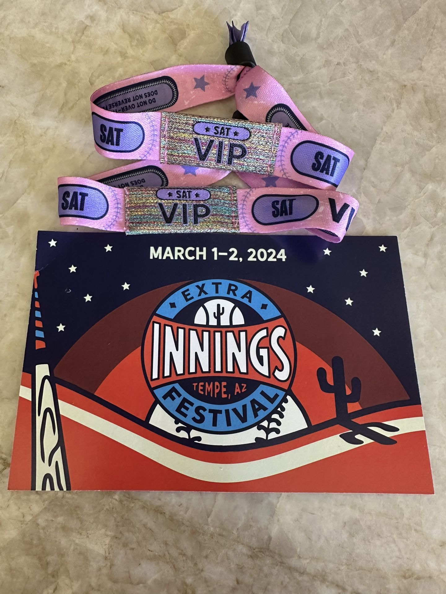 2 VIP Tickets Extra Innings Festival
