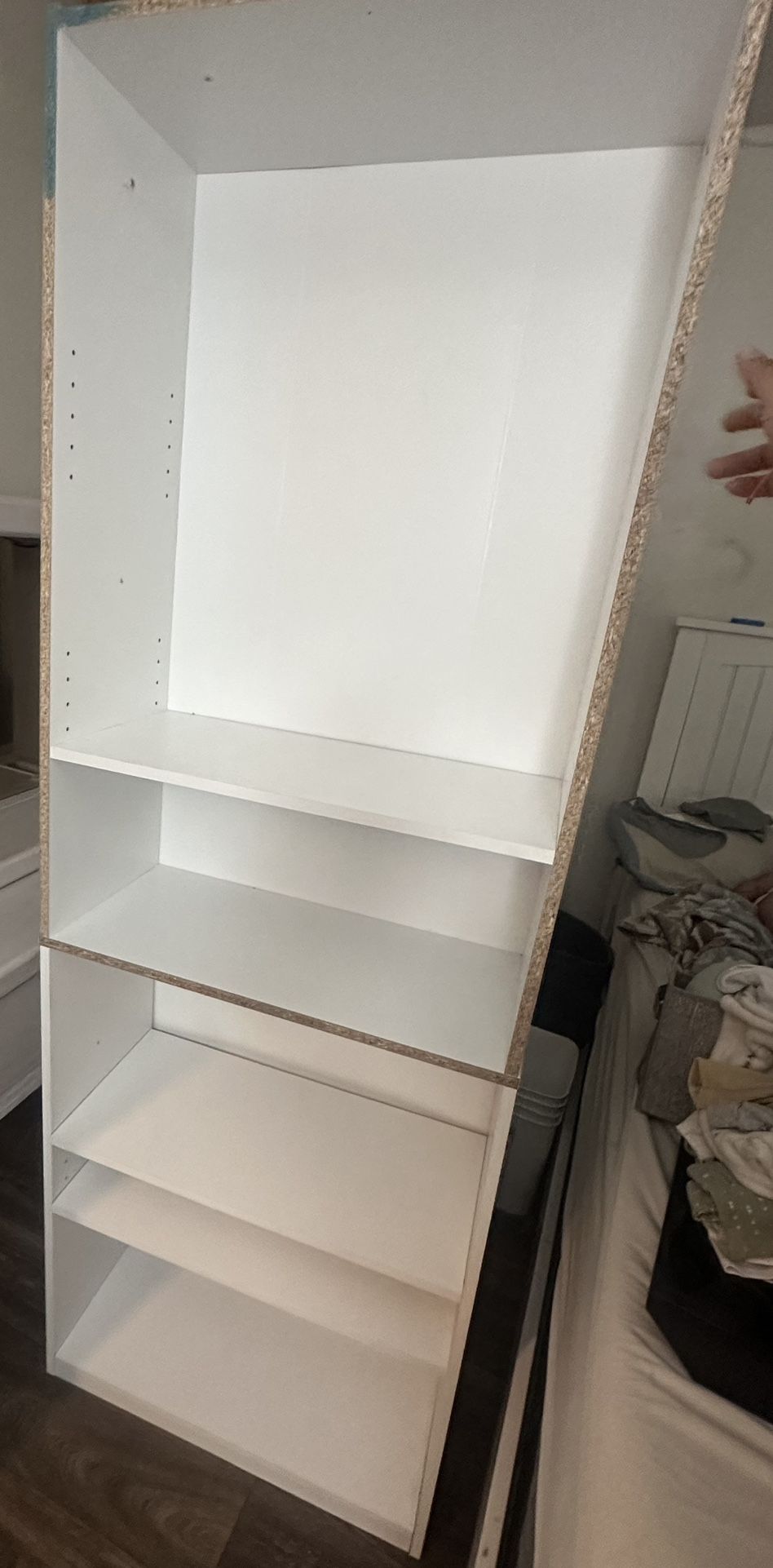 White Five Shelf Bookcase