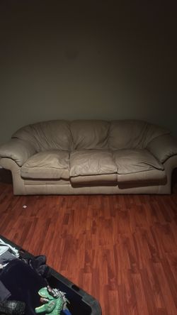 Leather couch set