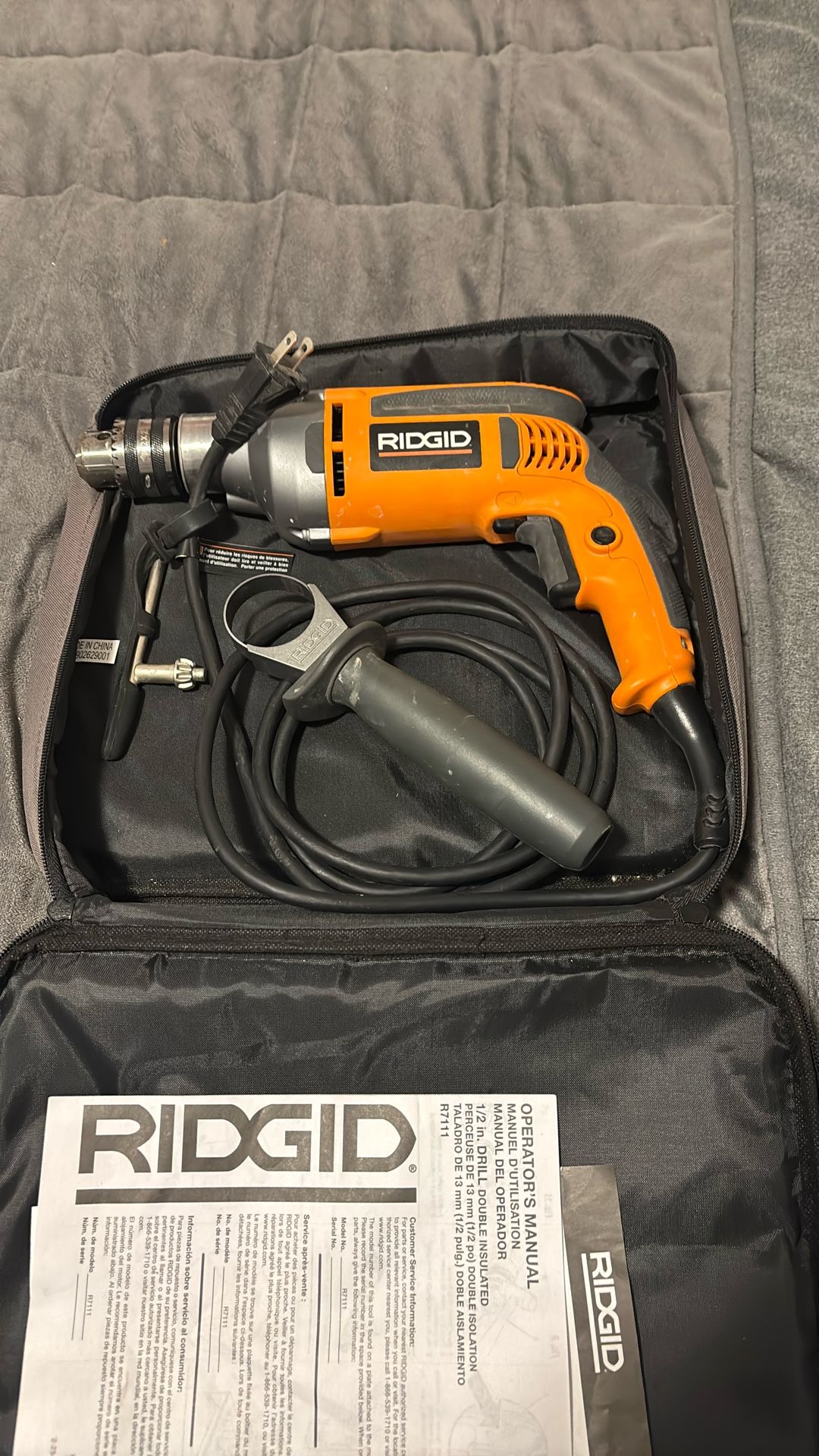 Rigid 1/2” Drill W Case