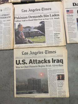 Vintage Los Angeles Times News Papers