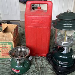 Antique Coleman Lantern & Single Burner Stove