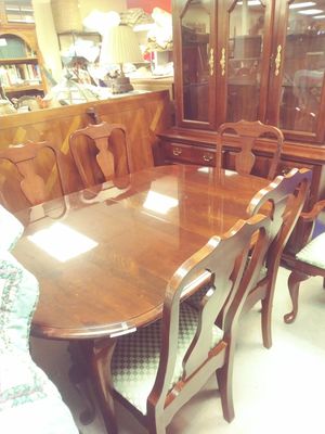 China Cabinet Table 6 Chairs Complete Dining Room Set For Sale In High Point NC China Cabinet Table 6 Chairs Complete Dining Room Set For Sale In High Point NC