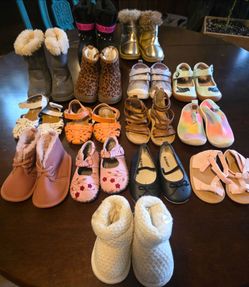 Baby girl / toddler shoes 18-24 month , 5, 7