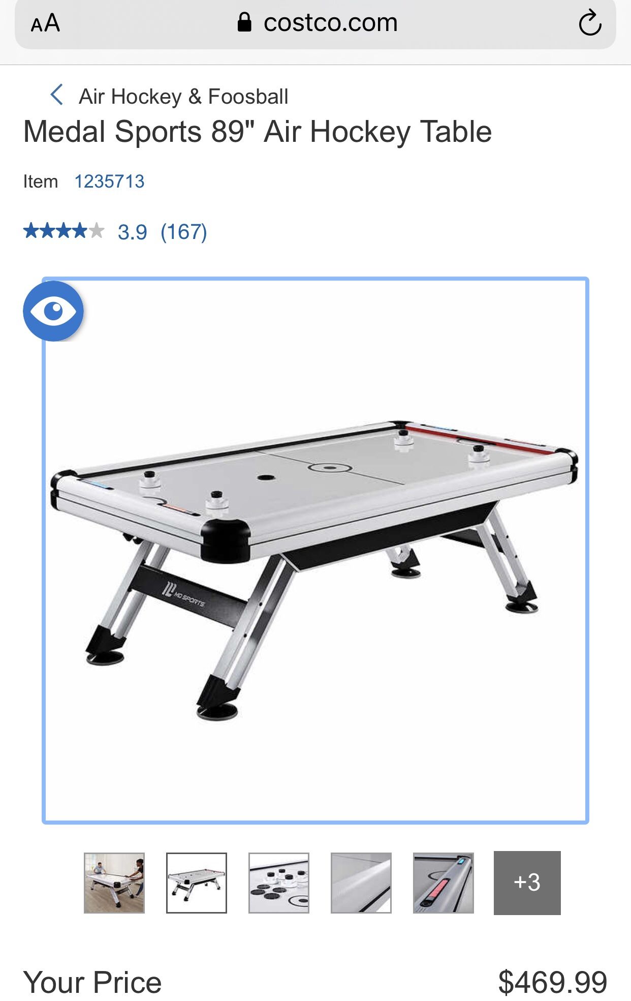 Air Hockey Table 